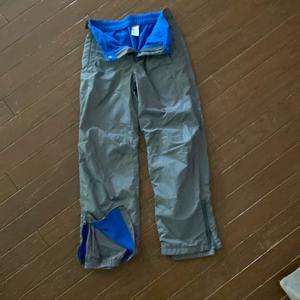 Gymboree Boys Grey w Blur Fleece lined waterproof pants sz 12
